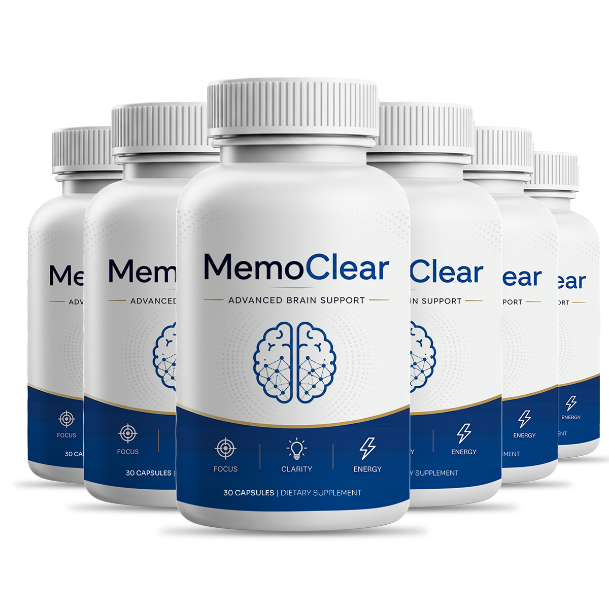 MemoClear six bottle package, 180-day supply